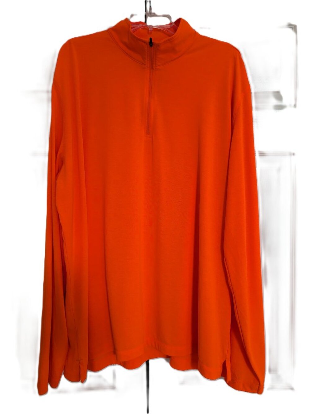 Orvis Quarter Zip Pullover Mens XXL Orange Lightweight Outdoor Golf 2C91